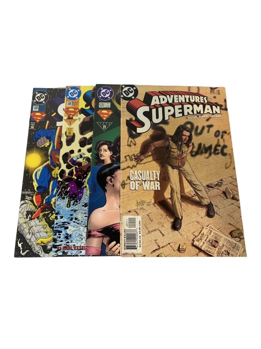 Adventures of Superman Comic Lot x4 DC 1993–2004 Auron, War, Lex, Aparo
